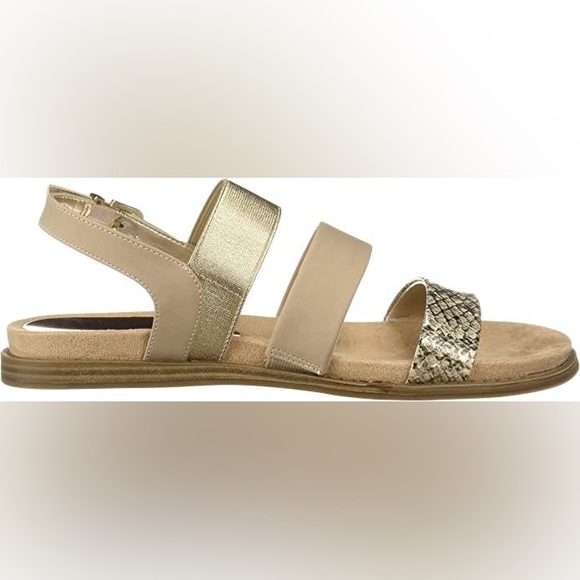 Anne Klein Essence Womens Strappy Leather Ankle Trap Open Toe Sandals Flex 7 - Picture 2 of 7